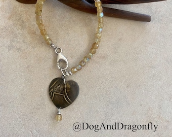 Gold Faceted Apatite Bracelet
