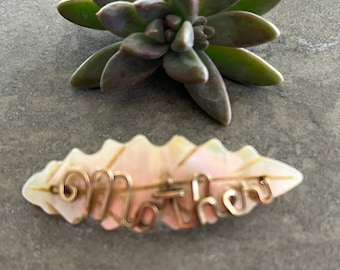 Vintage ‘Mother’ Of Pearl Brooch