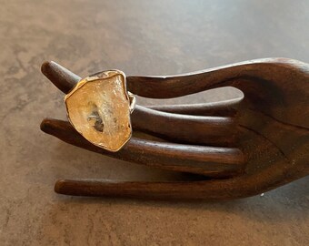 Citrine Statement sterling Silver Ring