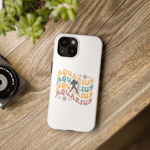 Retro Aquarius Phone Case Phone 15 15 Plus 15 Pro Max 14 13 12 iPhone XS Max Case iPhone X Case iPhone 8