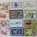 12 Playing cards, Flower Playing cards, Playing Cards Swap, Playing Cards Lot, Vintage playing cards