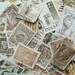 40 Brown Postage Stamps, Sepia Stamps, Used Postage Stamps, Vintage Stamps, Craft postage stamps, world wide