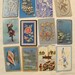 12 Playing Cards, Playing Card Swap, Blue Playing Cards, Antique Playing cards, Monet