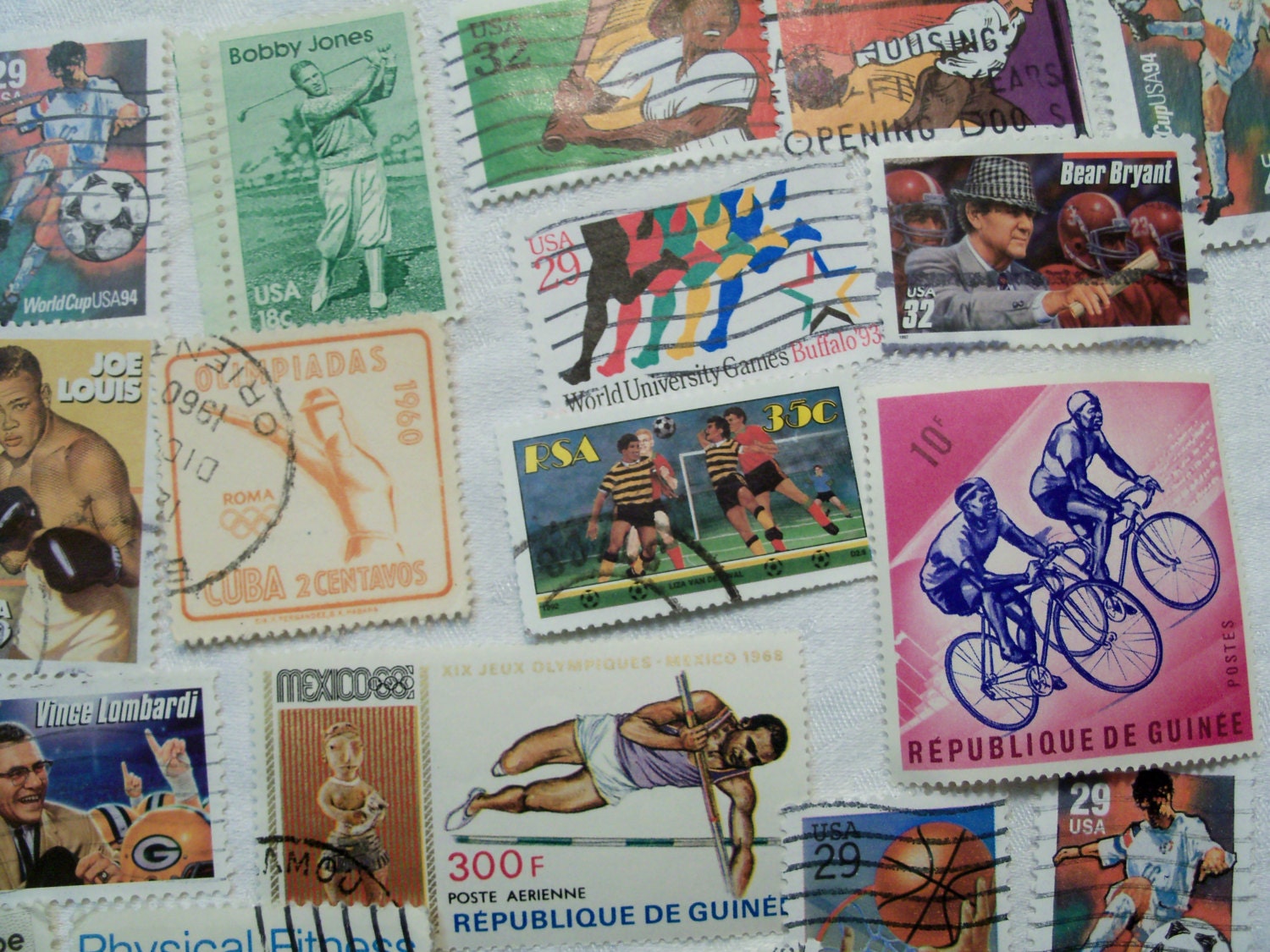 40 Sport Postage Stamps Postage Stamps Base Ball Soccer Etsy