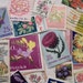 40 Flower Stamps, Flower postage stamps, Wedding Stamps wide stamps,