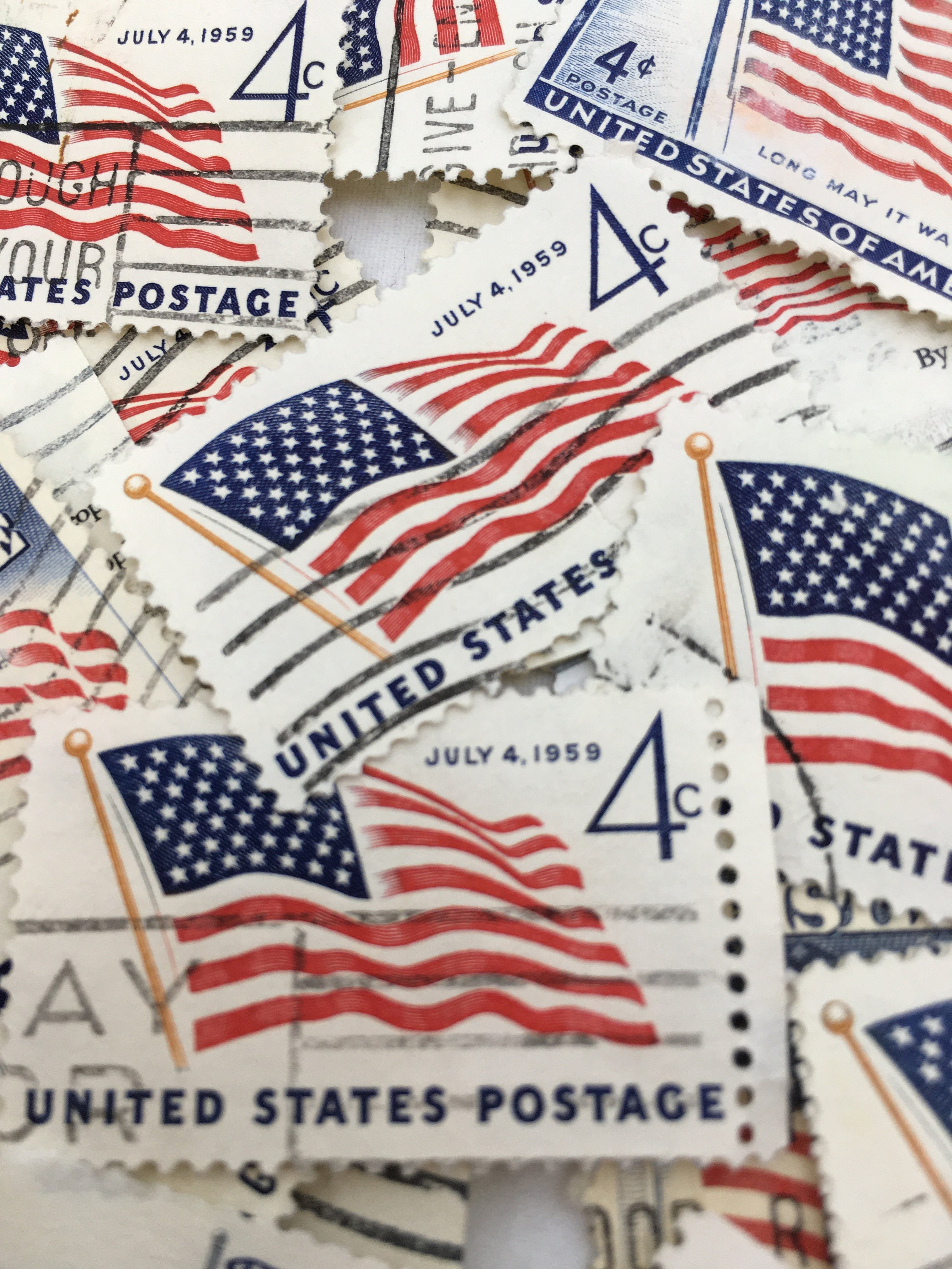 35 Flag stamps Used flag stamps Vintage Postage stamps Etsy