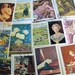 25 Postage Stamps of Art, Vintage Stamps, Postage stamps, Famous Paintings