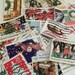 40 Christmas Postage Stamps, Vintage Stamps, Santa, Christmas Tree, Christmas Crafting