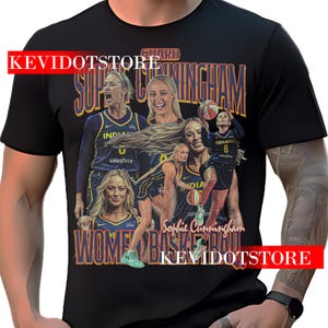 Maglietta Sophie Cunningham, atleta, giocatrice di basket, design vintage bootleg