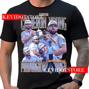 Cameron Young Shirt Professional Golfer Player t-shirt Bootleg Vintage Design