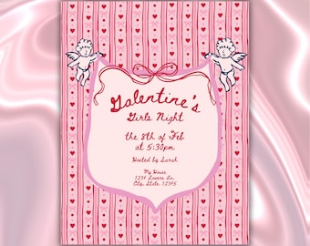 Valentine's Day | Galentine's Day Editable Invite