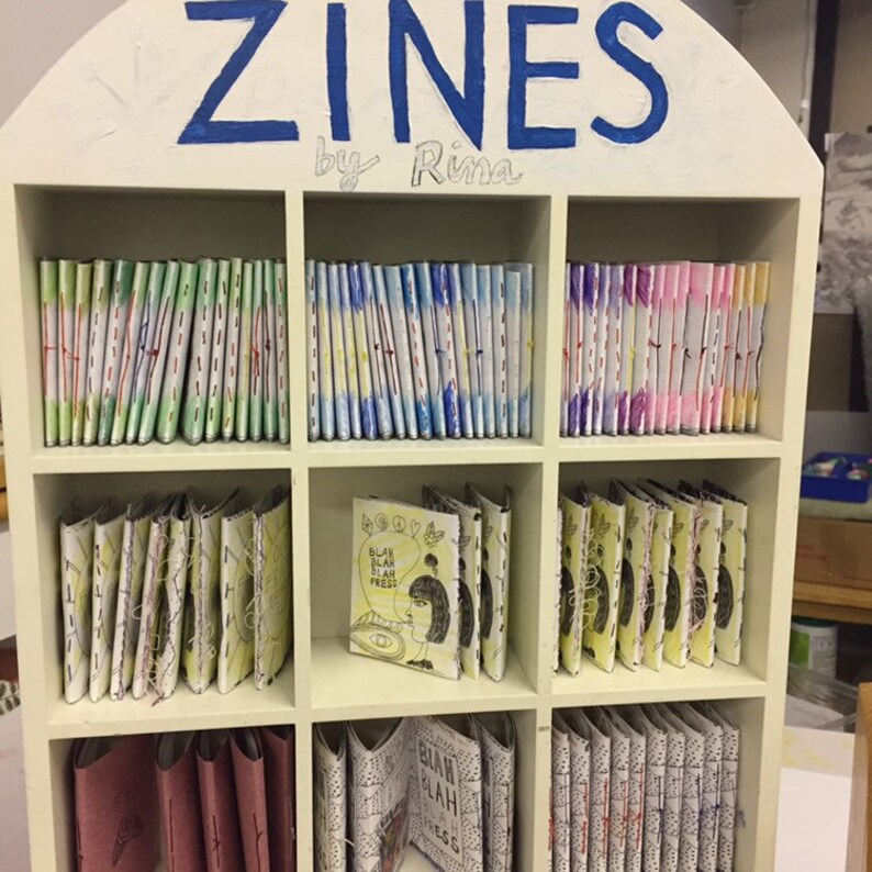 Zine Set Of 5 Mini Zines Illustrated Art Zines by Blah Blah Etsy