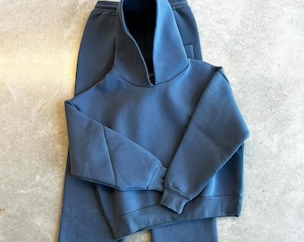 Trainingspak met pullover voor heren: relaxte loungeset