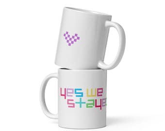 Dubbelsidig ARMY K-Pop-inspirerad 33 cl keramisk mugg