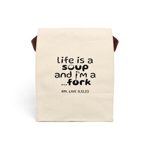 RM Quote Canvas Lunch Bag: Eco-Friendly Kpop Gift