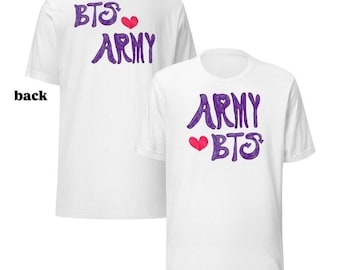 ARMY liebt BTS liebt ARMY Unisex-T-Shirt