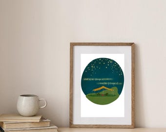 Si lo lanza – Póster de In The Soop, impresión de Night Sky Tent, arte de calidad de museo