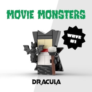 Movie Monsters | DRACULA | Wave #1 | Collectible Lego Brick Figure