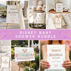 Ultimate Babyland Baby Shower Bundle, Happiest Baby Shower on Earth Template, Editable Baby Shower Bundle, Instant Digital Download