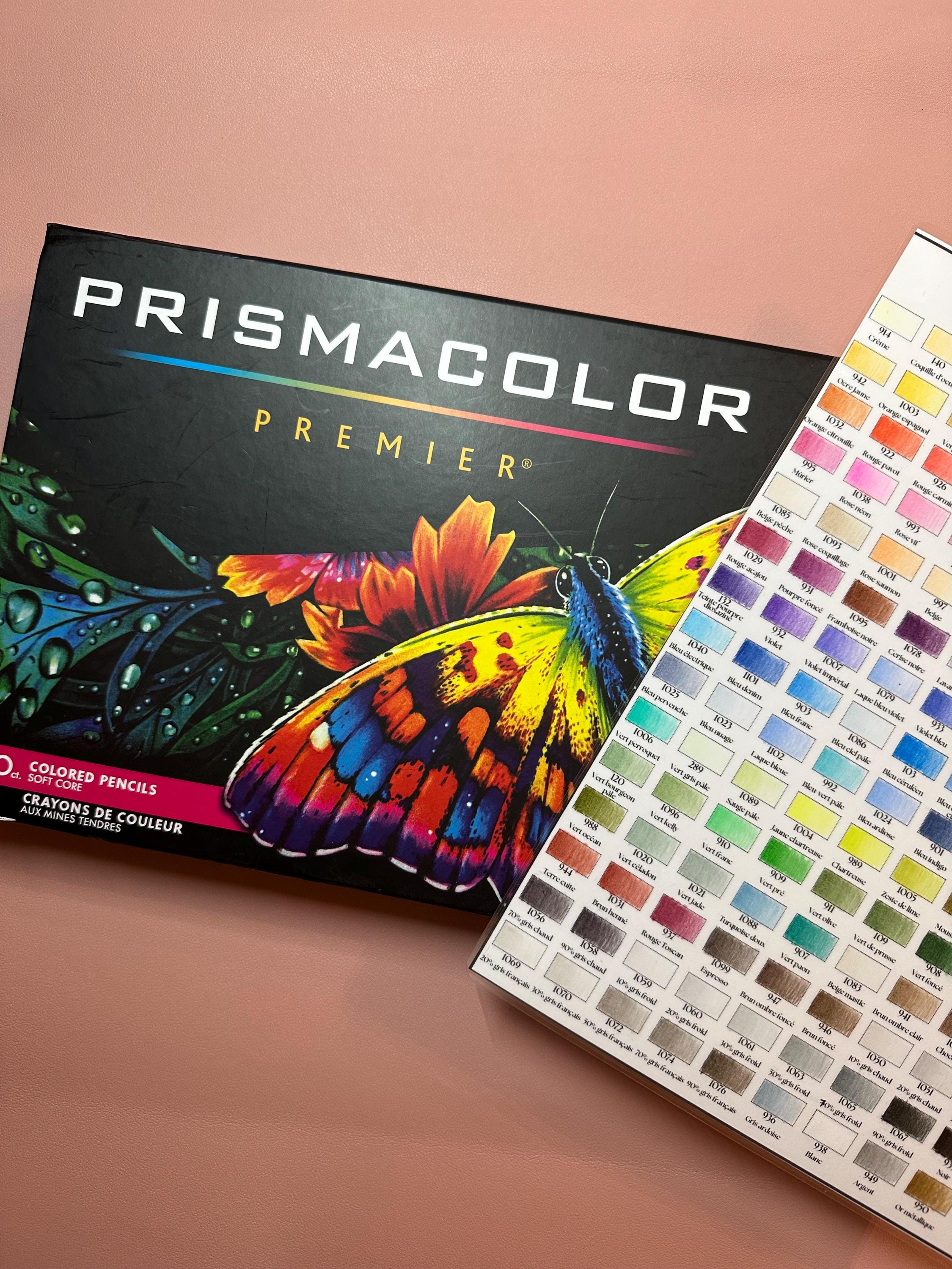 Prismacolor Premier 150 Colored Pencil Color Chart for Coloring