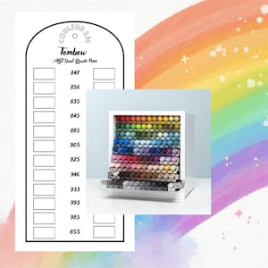 Tombow viltstiftkleurenkaart voor mysterieuze kleuren (leeg digitaal formaat)