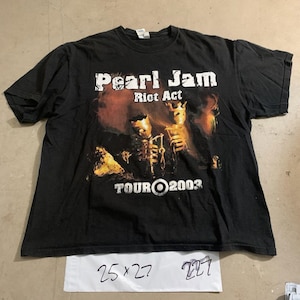 Vtg 2003 Pearl Jam Riot Act Concert T-shirt Black XL Y2K Vtg 2003 Pearl Jam Riot Act Concert T-shirt Black XL Y2K