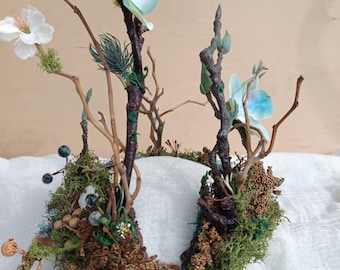 Woodland Crown Elven Forest Elvish Crown Elf Circlet Fairy Gosplay Crown Woodland  Twigs Witch Wreath Elven Halo Moss Hairpiece Druid Tiara