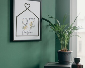 Home Address Personalised Print | Minimalistic | Keepsake Print | New Home Gift | Neutral Decor