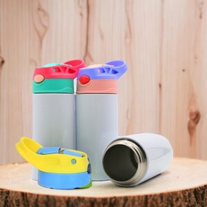 Vaso infantil personalizado de Spider-Man: botella de agua con tapa abatible de 355 ml imagen 8