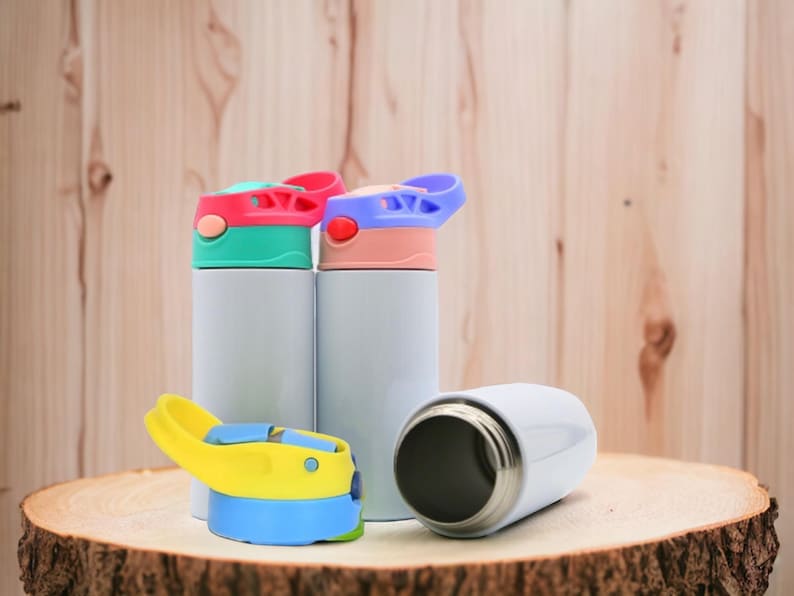 Vaso infantil personalizado de Spider-Man: botella de agua con tapa abatible de 355 ml imagen 8