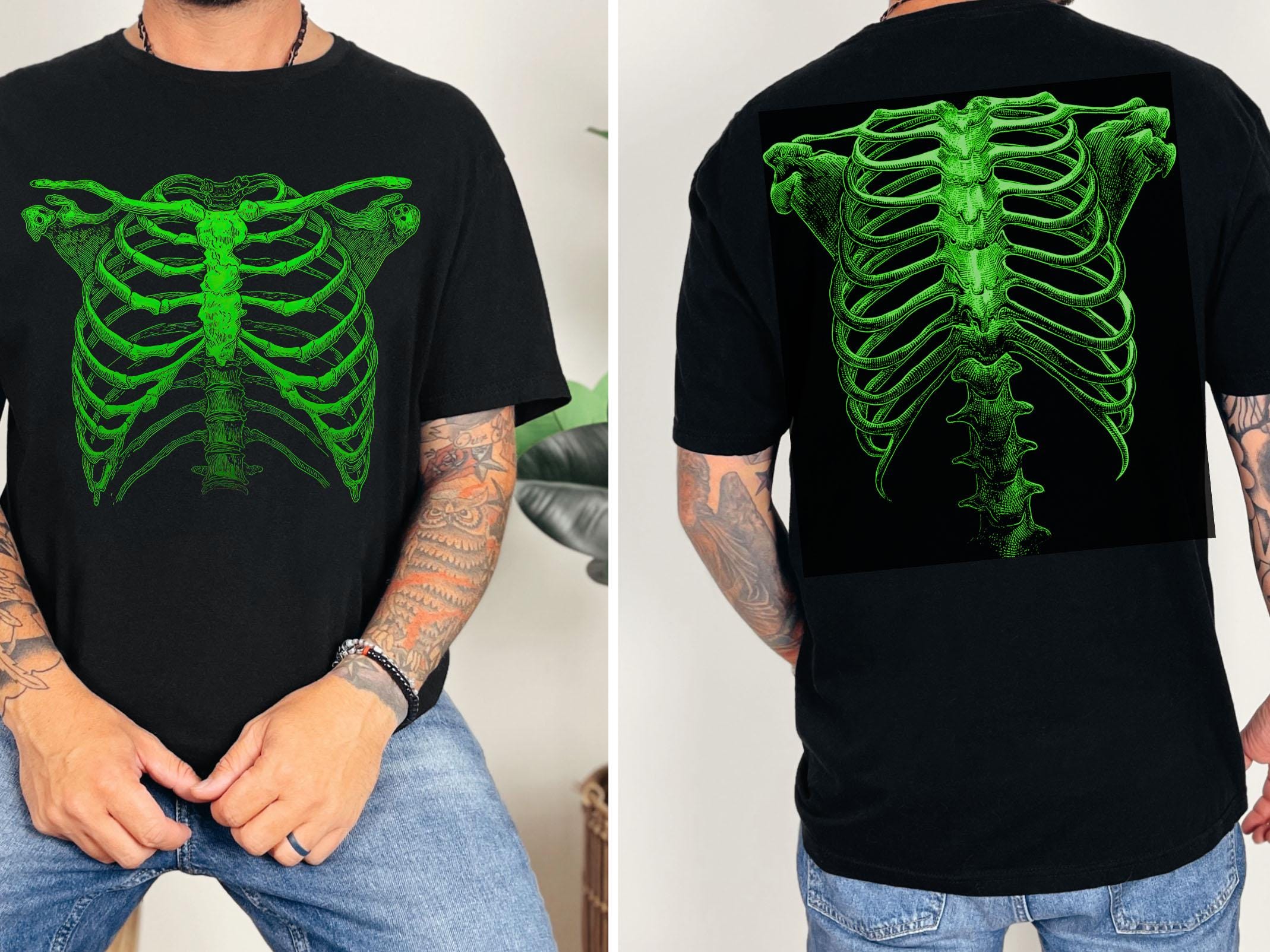 Rib Cage Front and Back Print - Etsy