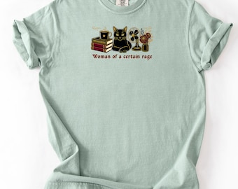 Funny Perimenopause Gift Shirt, Women of a Certain Rage Tee, Menopause Humor Graphic Top, Hot Flash Survival, Vintage Black Cat Shirt