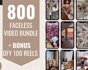 Vanilla Aesthetic Faceless Reels | 800+ Marketing Videos PLR