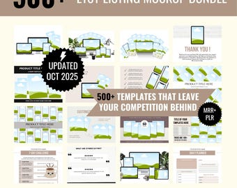500+ Etsy Listing Mockup Bundle