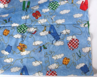 Dark Blue Blender Washart Blue and Teal Watercolor Cotton Quilting Fabric by MM Fab Half Yard