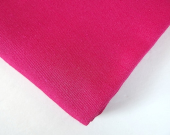 Vintage Hot Pink Solid Faux Linen Polyester / Rayon Fabric, 45 x 45 Inches