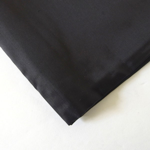 1.25 Yards 44" Black Garment Lining, Destash Remnant