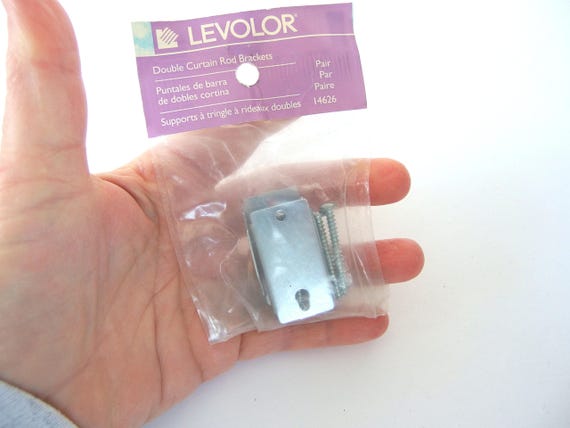 Levolor Double Curtain Rod Brackets 2 Packages 14626 Etsy