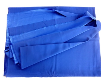 Royal Blue Vintage Crepe Back Satin Fabric, 5 Yards, 59 Inches Wide