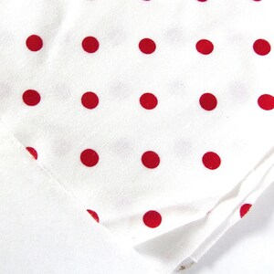 Vintage Red Polka Dot Fabric, Cranston Quilting Cotton, 2.75 Yards x 44 Inches