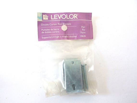 Levolor Double Curtain Rod Brackets 2 Packages 14626 Etsy