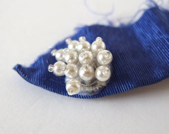 5 Designer Pearl Cluster Buttons, Spiky Buttons