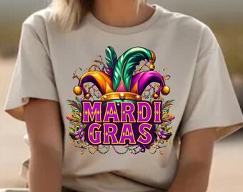Máscara de Mardi Gras PNG: Diseño festivo de Luisiana (Descarga digital)