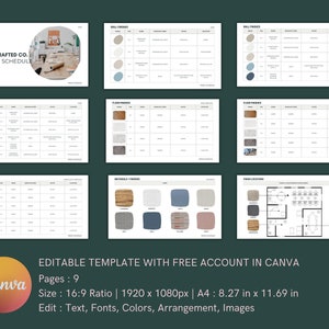 Interior Design Fixture & Finish Schedule | Lighting and Kitchen Planning for Home Renovation | Commercial Design Templates