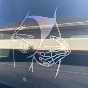 Booty w/ skeleton hands | Spooky | Girl | Vinyl Decal