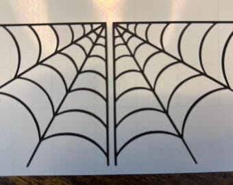 Spinnenwebben | Griezelig | Vinylsticker: