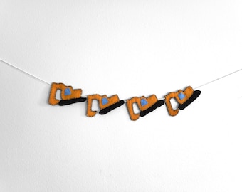 Excavator Felt Garland/Banner