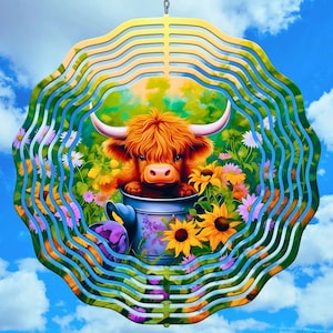 Toupie à vent bébé vache PNG, hélice à vent colorée Sublimation Design, téléchargement immédiat, hélice à veau modèle PNG pour Sublimation