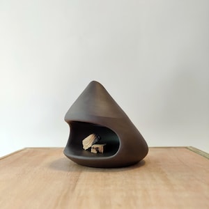Palo Santo Burner | Cone Incense Holder | Handmade Modern Ceramic Chimney Incense Burner | Zen Statue | Zen Incense | Incense Burner |