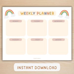 DailyRoutine | Printable Toddler Visual Schedule | Daily Routine Chart for Kids | Montessori Chore Chart | Preschool Planner